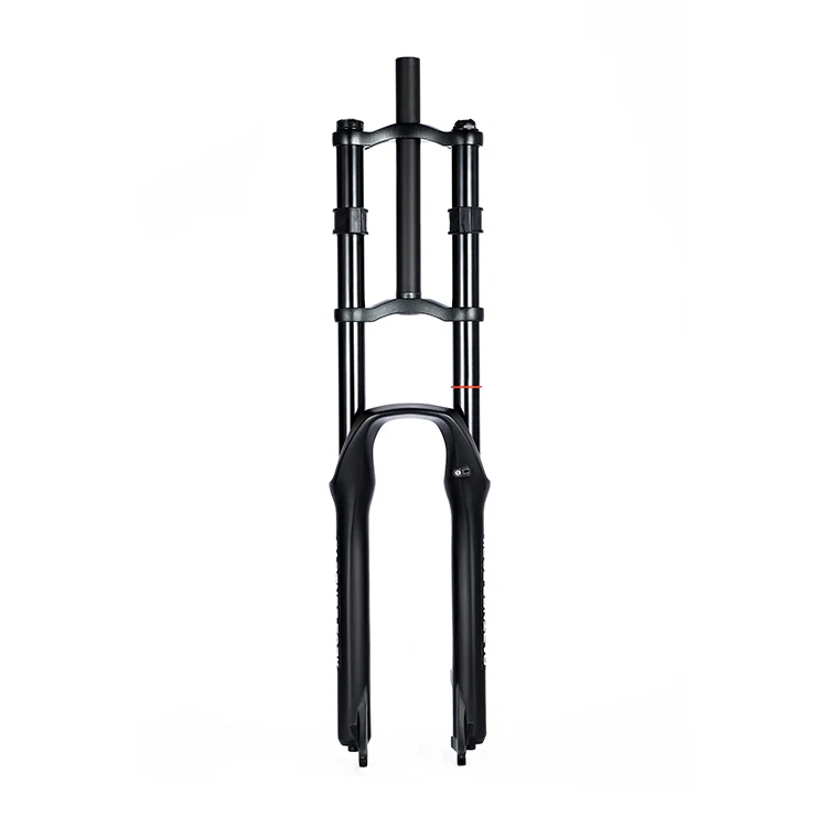 

29 inch double crown bicycle fork Air suspension rebound adjust DH FR AM front fork double crown fork, Black