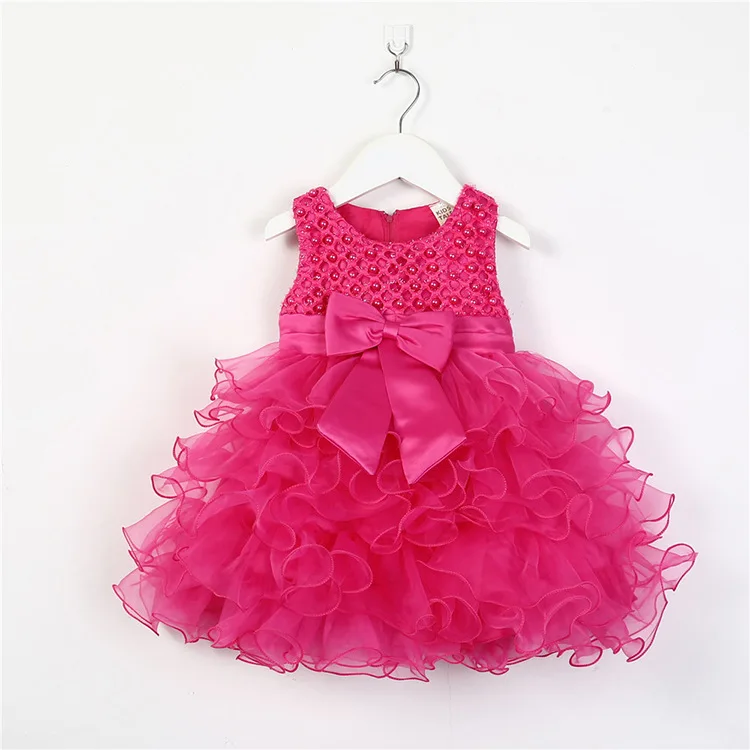 

Multi layer little girls' skirts infants princess dress kids casual dresses with bow, As picture