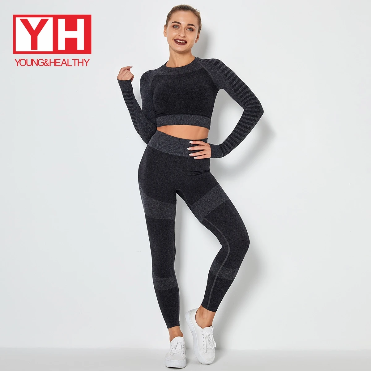 

China Manufacturer High Qualirty Cheap Rts Budybuilding Training Women Fitnes Yoga Athletic Clothes Sets Shop