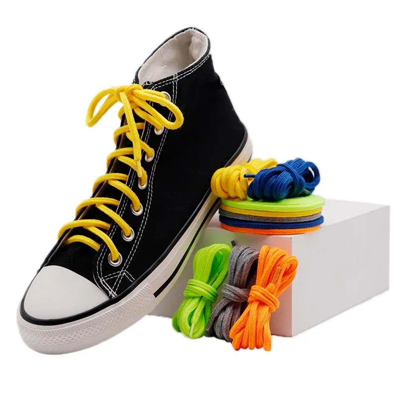 

Weiou custom fashion High Quality Flat AJ shoelaces 45 mm wide 50-200cm length , wholesale 5 colors Custom Packaging