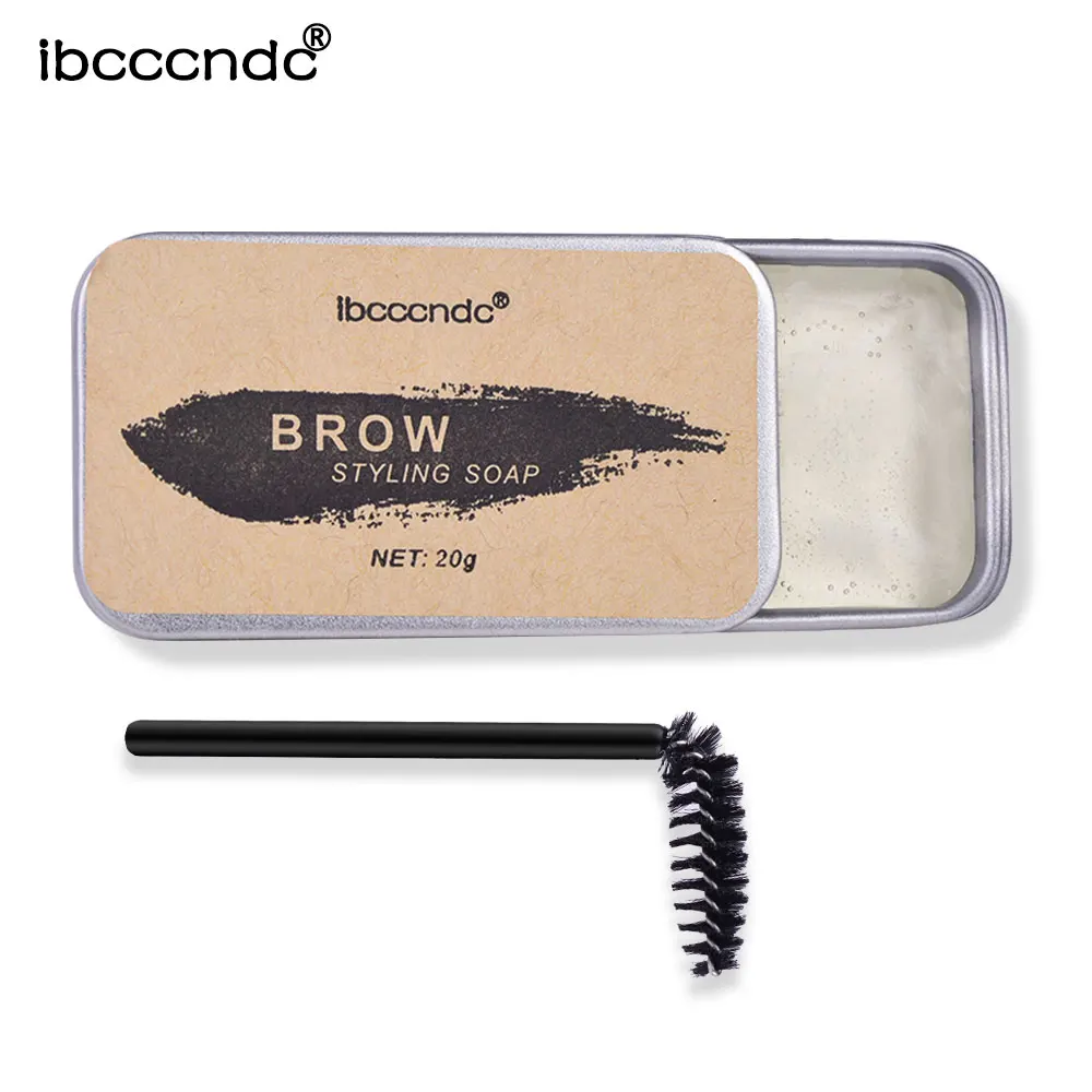 

3D Shaping Eyeliner Natural Eyebrow Shaping Soap Gel With Brush OEM Private Box
