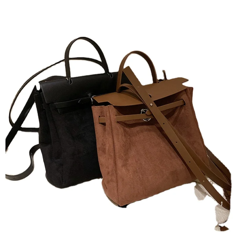 

Winter Large-capacity Bag New Fashion Retro Matte Portable Tote Bag Messenger Bag