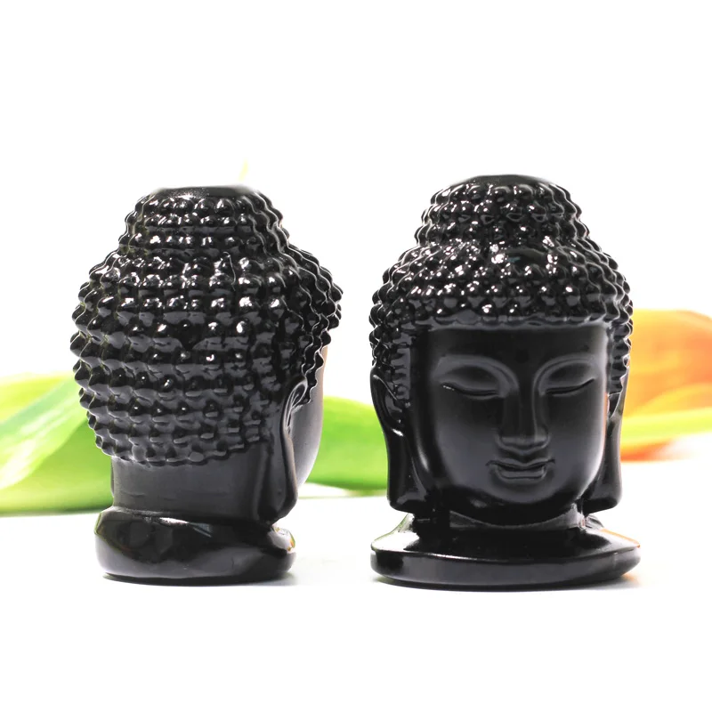 

Wholesale Natural Obsidian Buddha Healing Stone Hand Carved Crystal Carving For Spirit Decoration