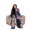 Explosive Style printed Wide Leg Pants 2019 Two Piece Women Sexy Jumpsuits autumn style womens clothing