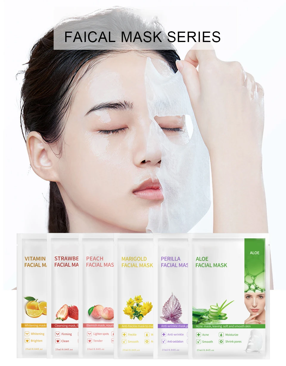 

Shangmei 2022 Korean Face Mask Fruit facial mask Organic face mask for Anti Aging Whitening Moisturizer Brightning