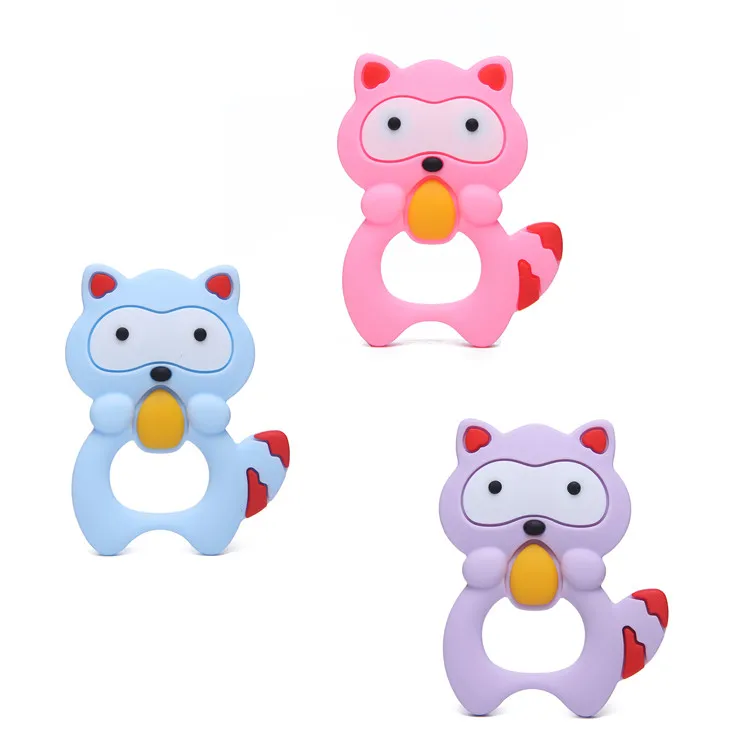 
Silicone Baby Elephat Teething Toys The Teether Holder Best for Sore Gums Pain Relief Eco Friendly BPA Free & Freezer Safe 