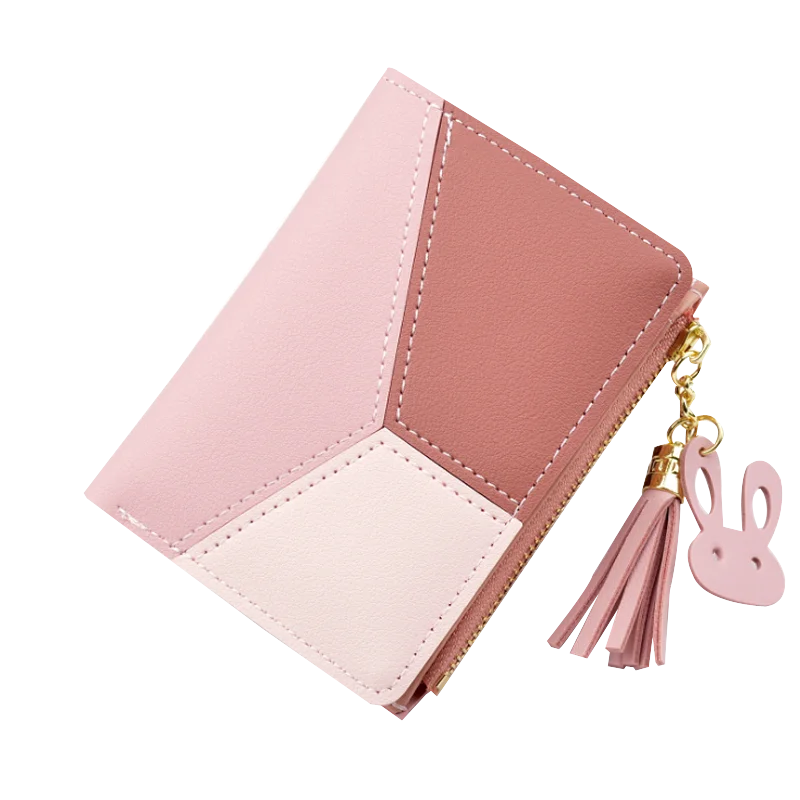 

Hot selling 2021 wallets pu leather woman lady short coin card purse