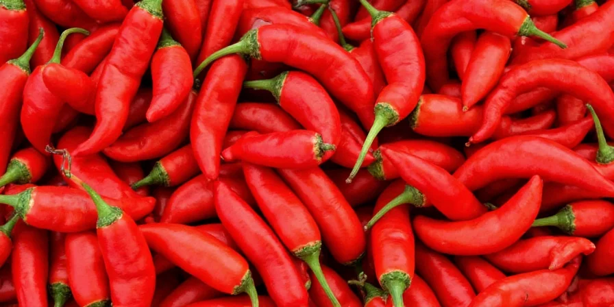 Bottles of paprika lined up in a kitchen