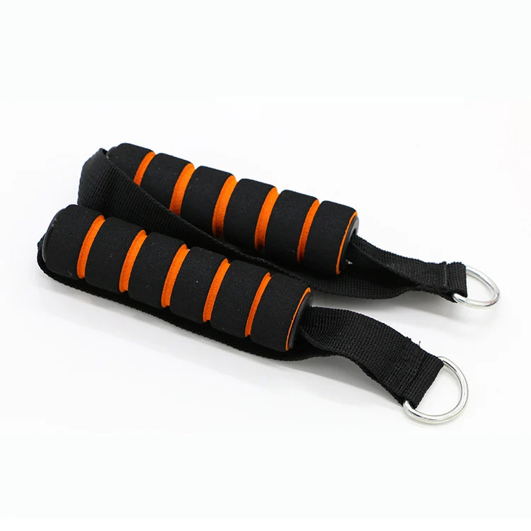 

Fitness Equipment Accessories Multifunctional Foam Handle Grips Exercise Pull Rope D Ring Foam Handle, Black