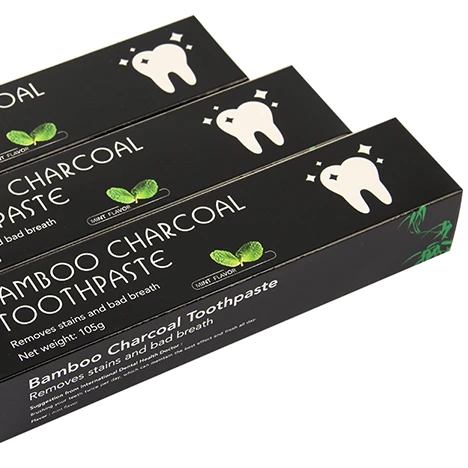 

Wholesale Private Label Bamboo Activated Charcoal Teeth Cleaning Toothpaste For Removing Mouth Stain And Odor, Black