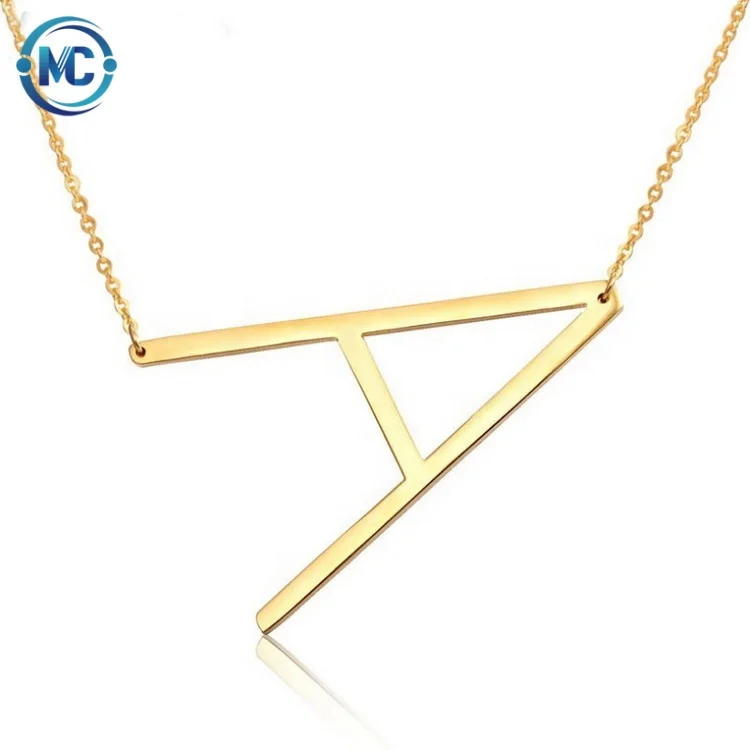 

2021 Bincho Simple 18K Gold Plated 26 Letters Jewelry Set Delicate Alphabet Stainless Steel Necklace for Jewelry