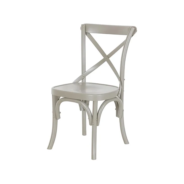 
european style high quality cross high back restaurant chair white solid wood dining modern custom 