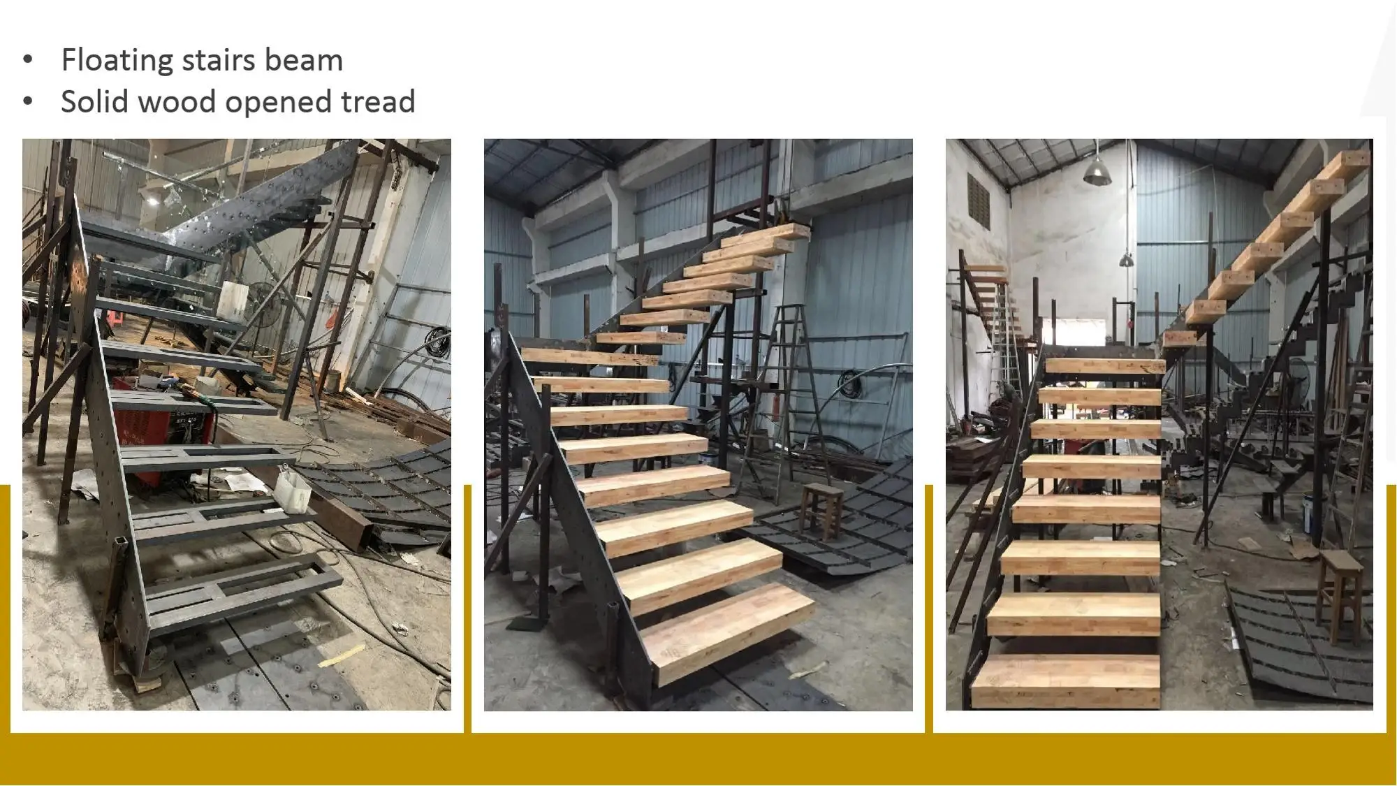 Modern and invisible stringer high quality timber with LED floating staircase from Foshan stairs factory manufacture