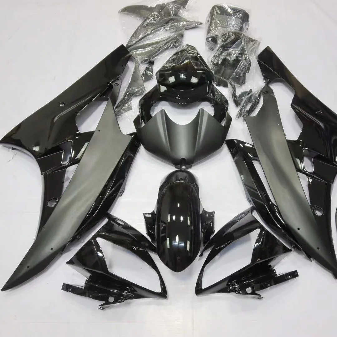 

2021 WHSC Wholesale Motorcycle Fairing Body Kit For YAMAHA R6 2006 black, Pictures shown