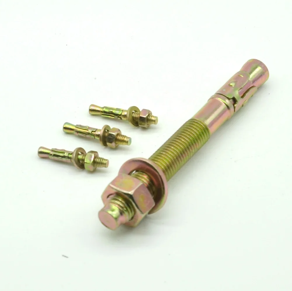 
Zinc yellow plated M6 M8 M10 M12 M16 M20 wedge anchor for concrete 