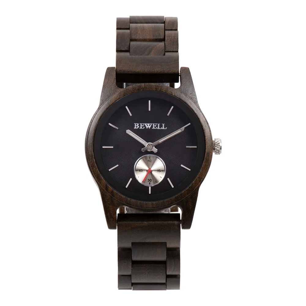 

New design logo engraved wooden watches women
