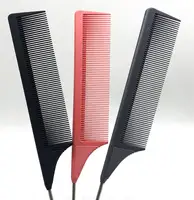 

custom plastic hair rat tail combs for salon use