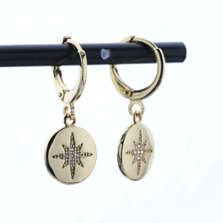 

Classic Design Womens Gold Plated Huggie Earring with 11MM Round Metal Hoop Earrings