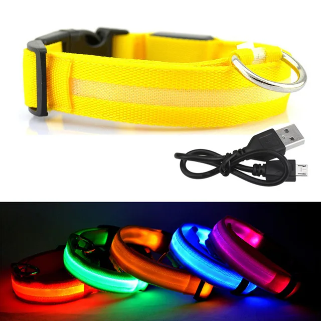 

Led Dog Collars Nylon Webbing For Dog Collars Wholesale Dog Collars