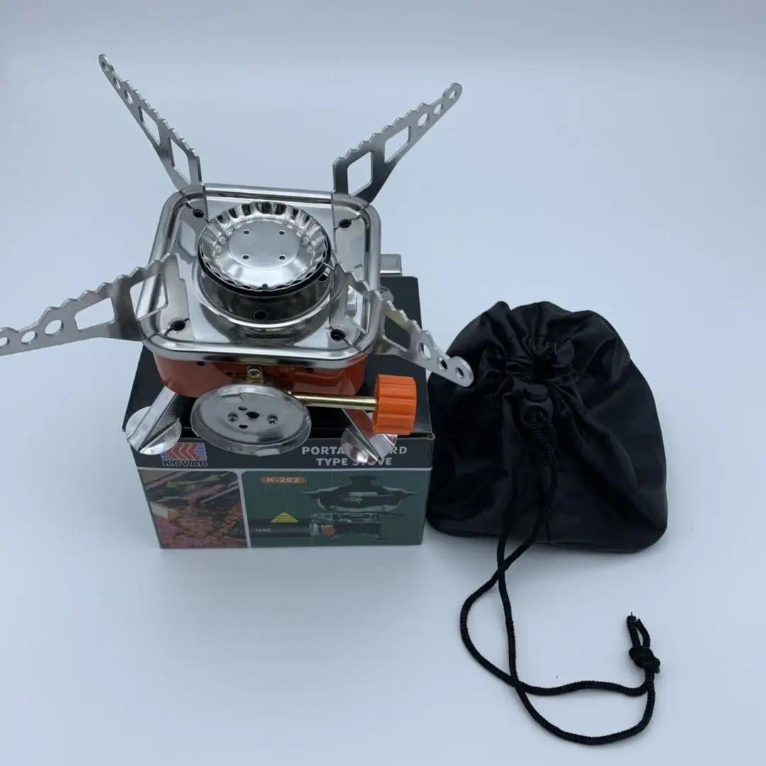 

Camping Stove Portable Outdoor Survival Portable Square Gas Stove Picnic BBQ Lightweight Travel Gas Furnace Portable Gas Burners