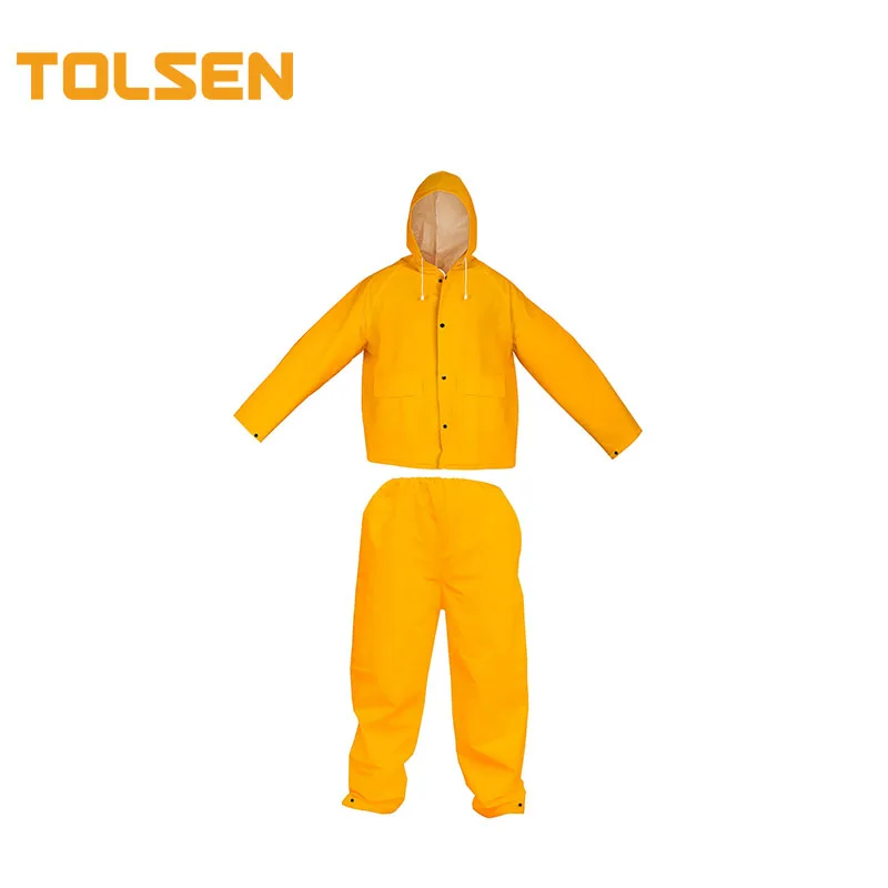 

TOLSEN 45197 Pvc Yellow Motorcycle Rain Suit For Men