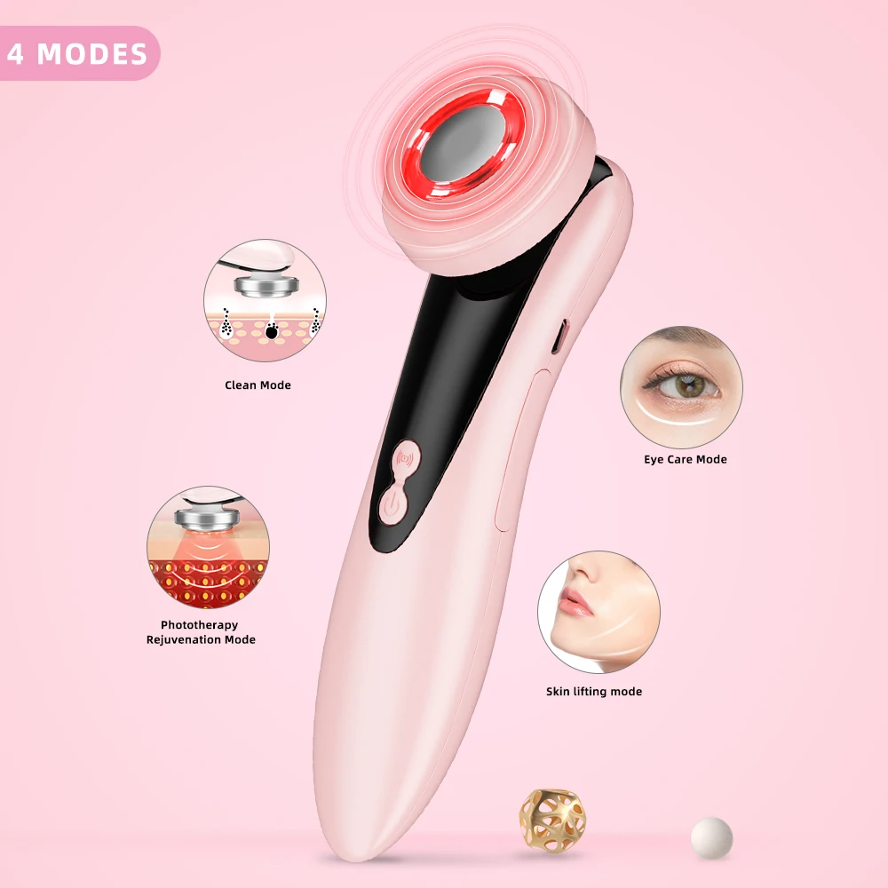 

2021 Beauty Appliance Photon Skin Rejuvenation Galvanic Facial Device Spa, Pink