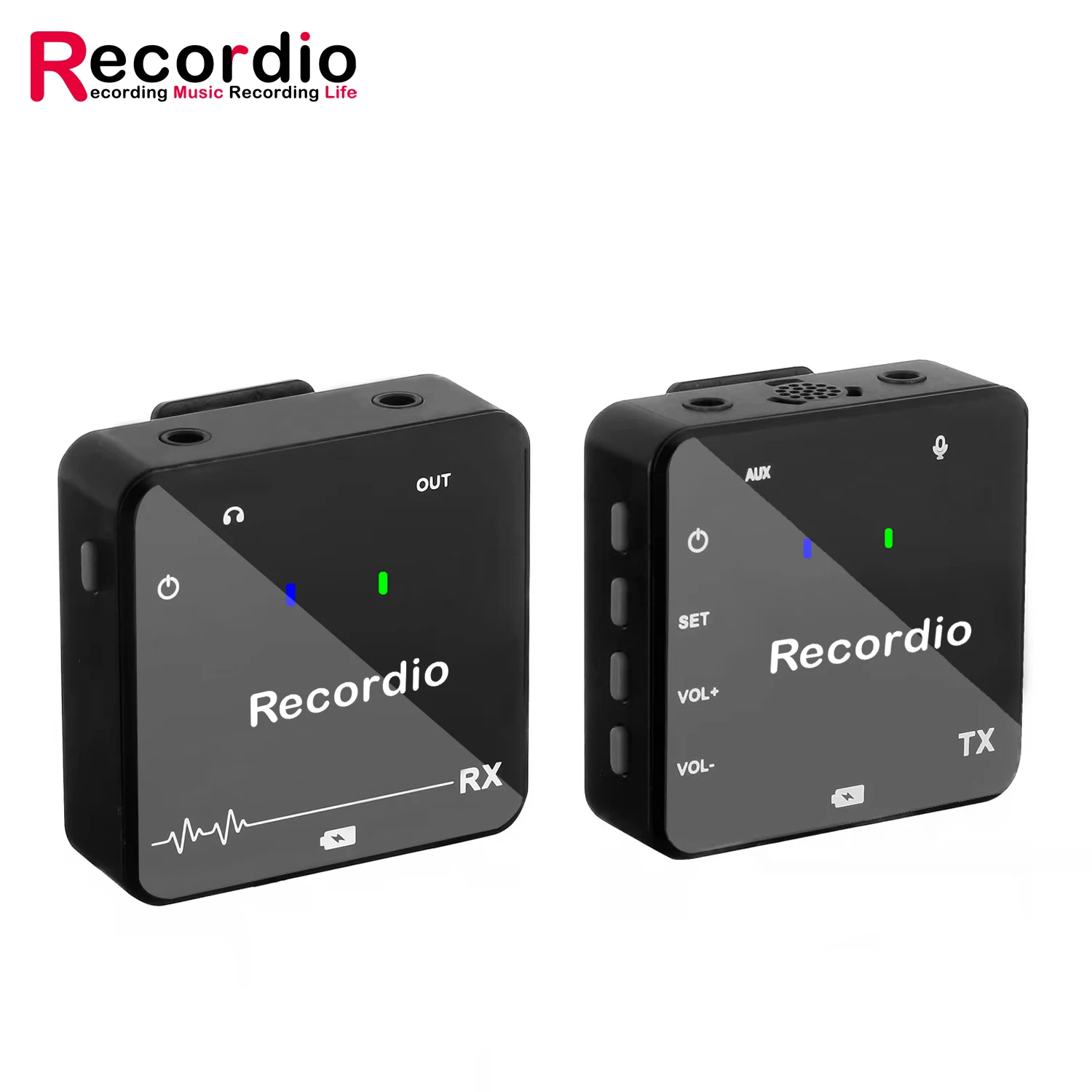 

GAW-810 Recordio Wireless Go Mini wireless Lavalier Microphone Kit For Vlogger Photo Video Audio Recording Live Interview Mic