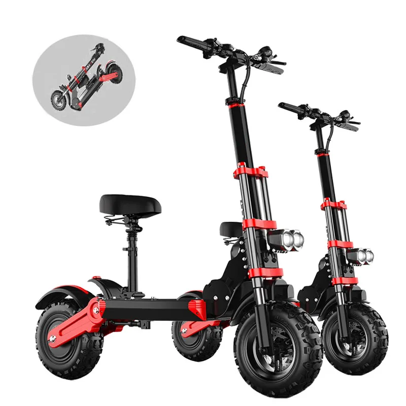 

New style 2021 folding off road 12 inch 1000w 48v18ah electric scooter