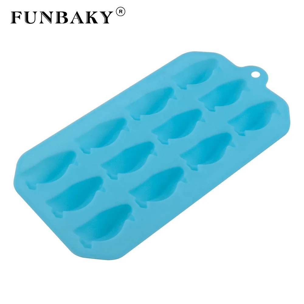 

FUNBAKY Multi - cavity candy silicone mold animal cute penguin shape chocolate soft sweets silicone mold baking tools, Customized color