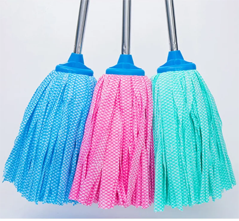 

Factory direct sales can replace color Spunlaced non-woven mop head, floor cleaning and rotating dust-free mop