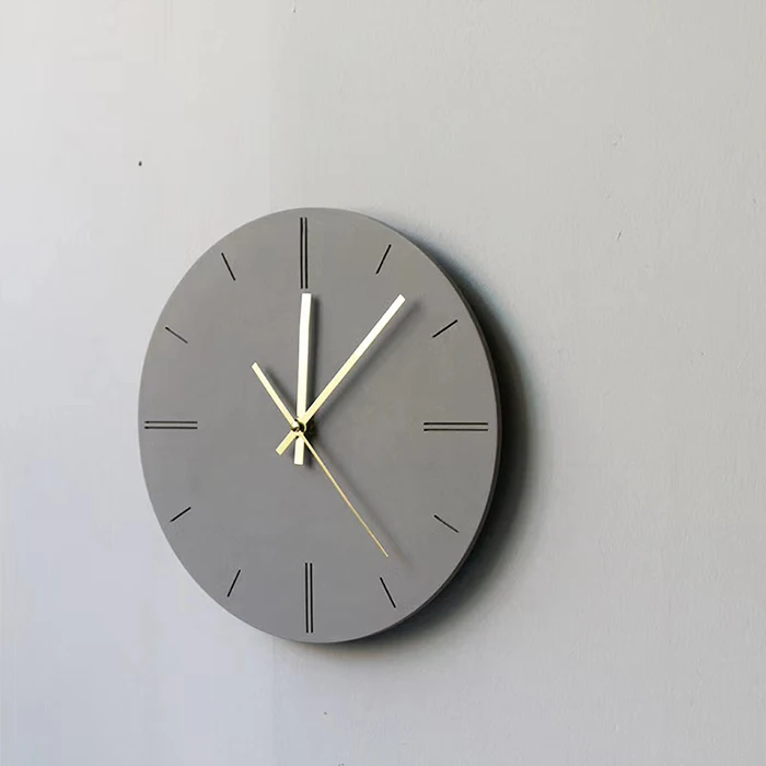 

Industrialstyle Home Decoration Custom Concrete Wall Clock, As show or customized