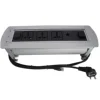 Universal multimedia electric desktop flip up power cube socket for conference system data outlets
