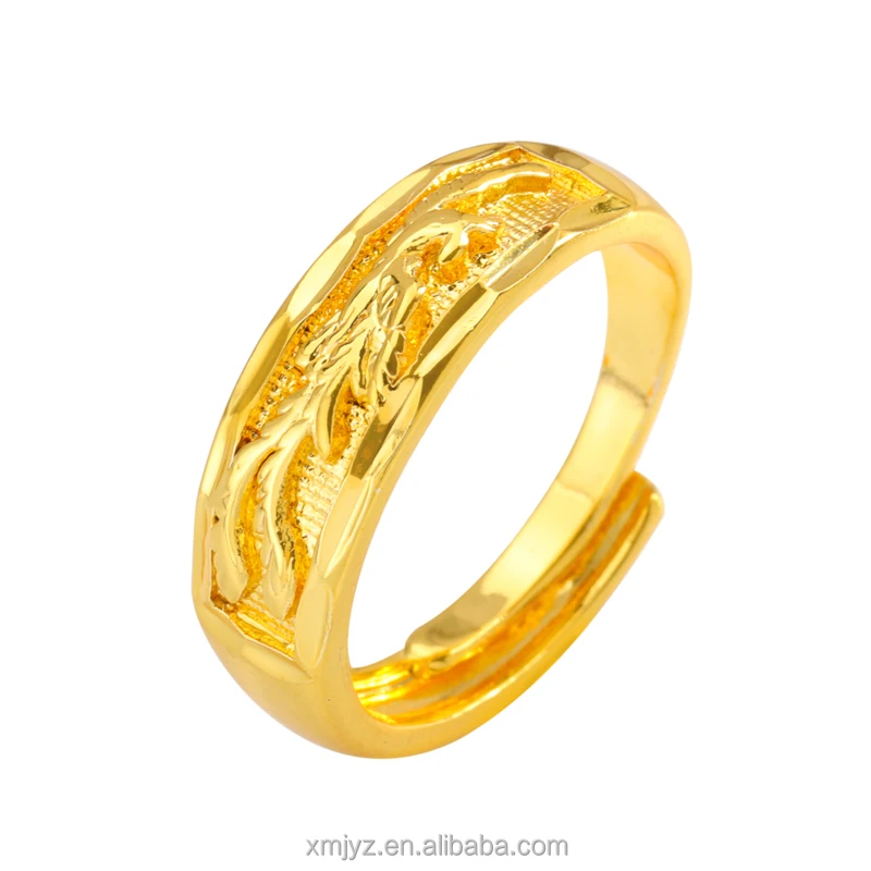 

Stall Source Sand Gold Phoenix Ring Female Brass Gold-Plated Fashion Jewelry Electroplating Imitation Gold With Jewelry Ring