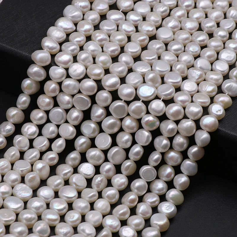 

Real Natural Freshwater Baroque Pearl Beads 8-9mm Loose Pearls Beads For Jewelry Making Pearl Necklace