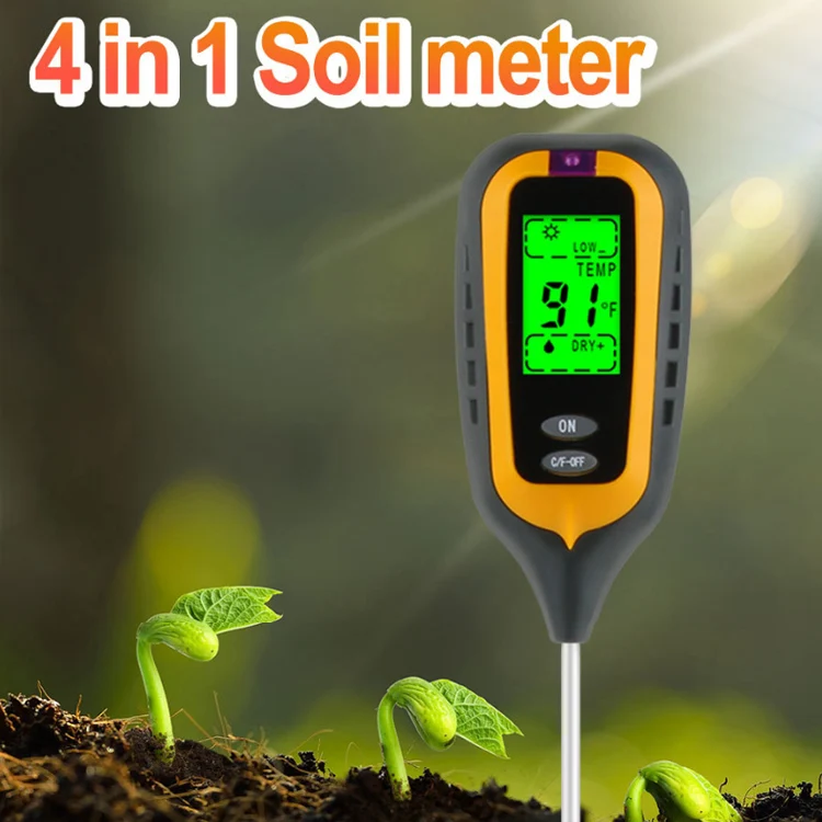 High Quality 4 In 1 Soil Survey Instrument Wireless Soil Moisture Meter ...