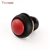 Toowei Supply CE RoHS certification round LED red color push button switch with wire