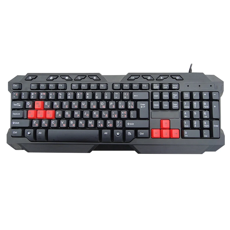 

Shenzhen Factory USB Wired Waterproofl Multi-media Office and Gaming Keyboard for PC Computer, Black