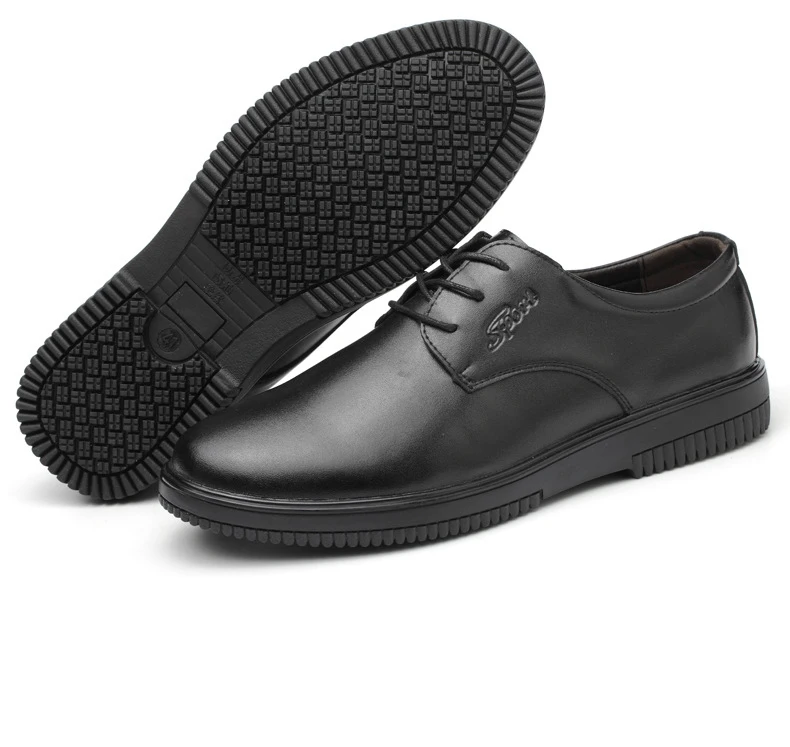 

DianSen Kitchen Shoes Lightweight Non-slip Waterproof Oil-resistant Breathable Rubber Soft Outsole Black Work Shoes For Men