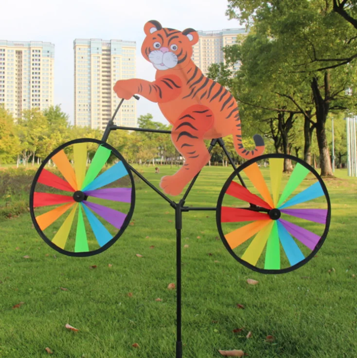 

Amazon hot sale nice price Boy and girl cartoon ride on wheel pinwheel cartoon garden windmill