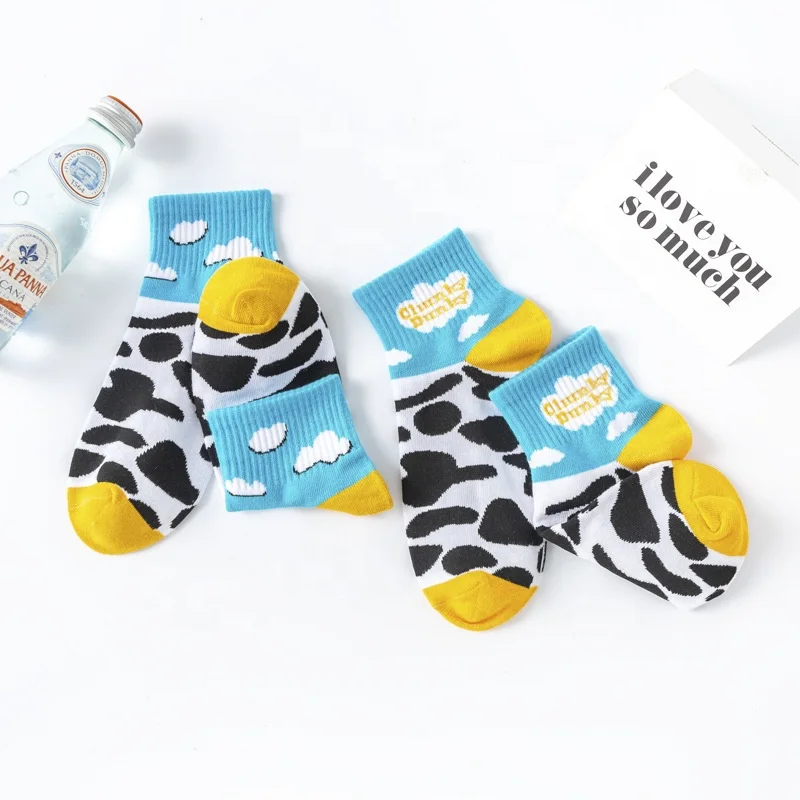 

Free shipping pure cotton aj shoes dairy cow decoration basketball Sport socks