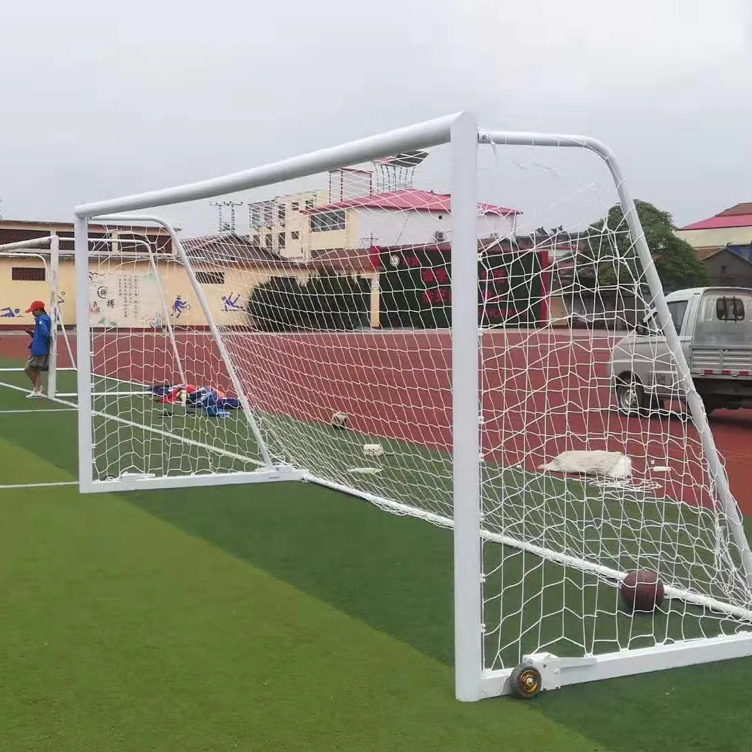 

movable aluminum alloy soccer goal, White