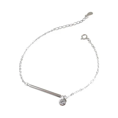 

Fashion Women Bracelets With Zircon Pendant 925 Silver Bracelets