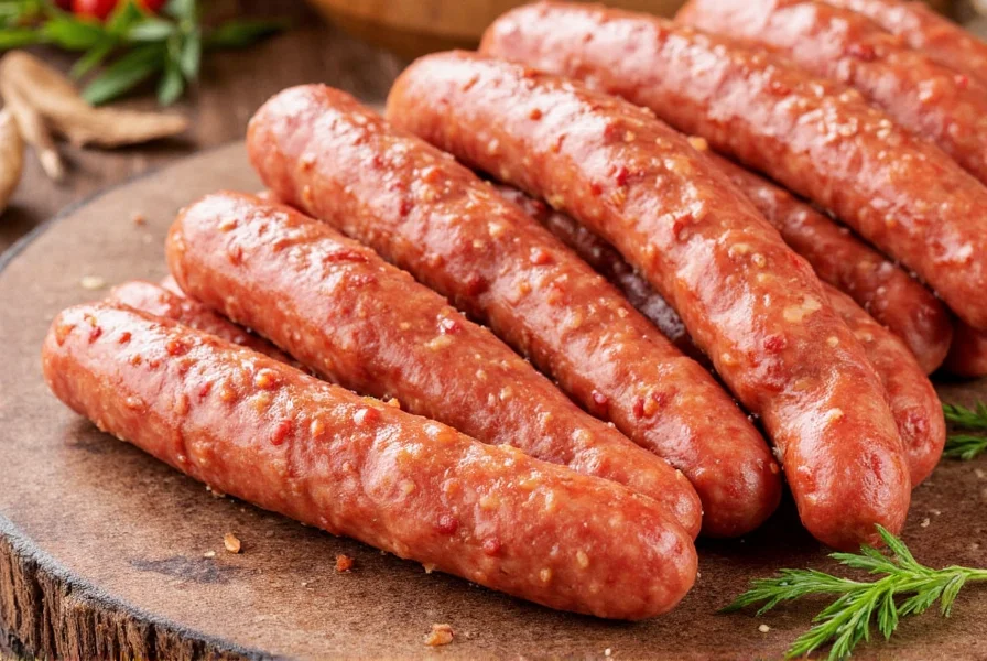 Platter of Italian Sausages with Seasoning