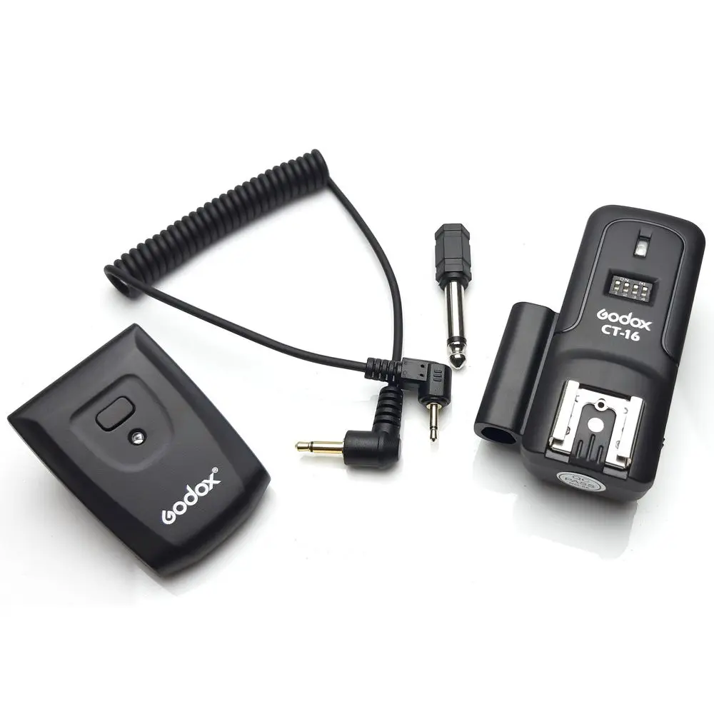 

Godox CT-16 CT16 kit Channels Wireless Radio Flash Trigger Transmitter + Receiver Set for Canon Nikon Pentax Studio Flash