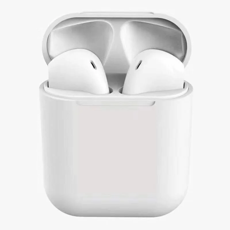 

Hot sale Sport Wireless Earphone BT Earbuds Headphone Air Ear pods Macarons Inpods i12 TWS, White