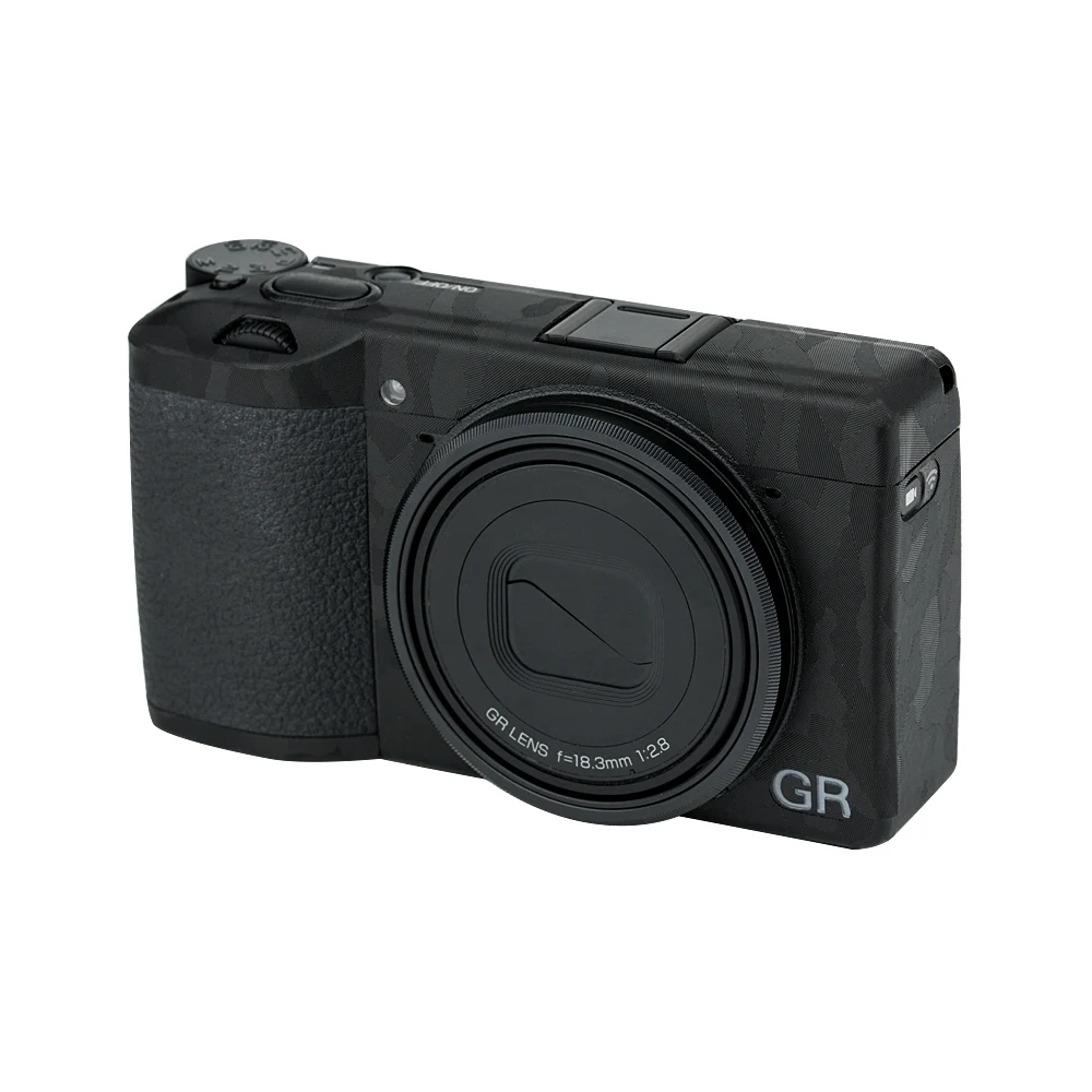 

Shadow Black Anti-Scratch 3M Material Enhances The Grip Protective Skin Film For Ricoh GR III