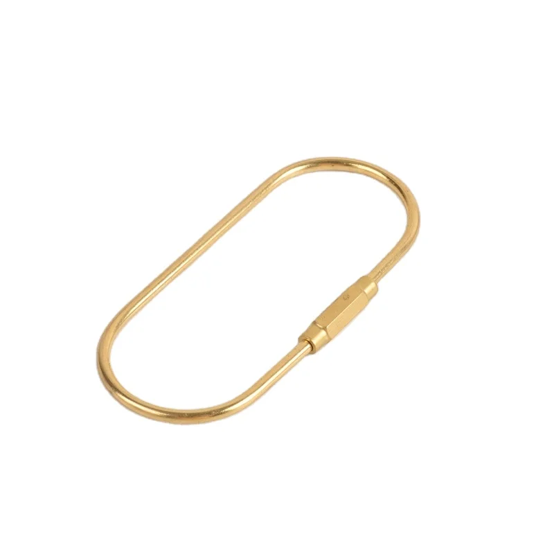 

Karwo high quality gold keychain split ring brass Key ring