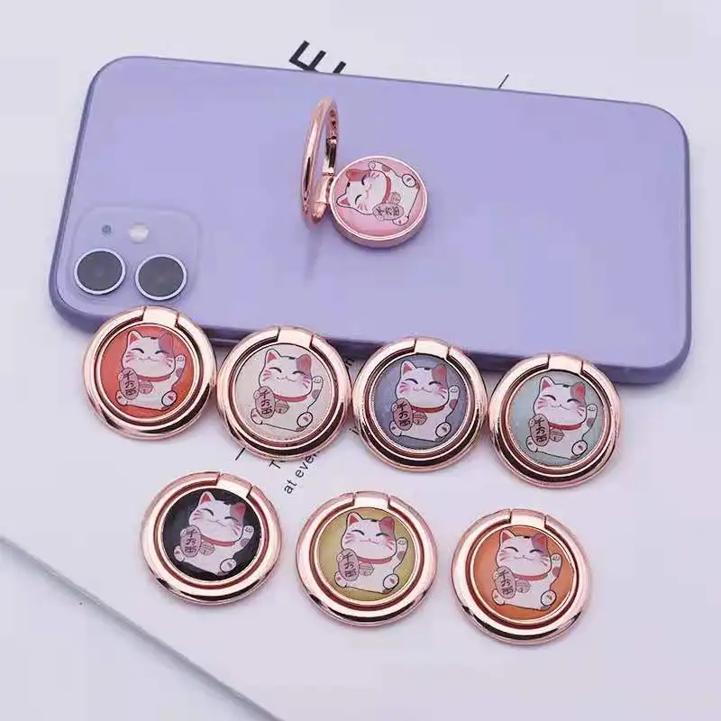 

factory sale smartphone ring holder 360 degrees rotation decompression mobile phone ring holder for iphone for samsung, Mix color or choose your preference