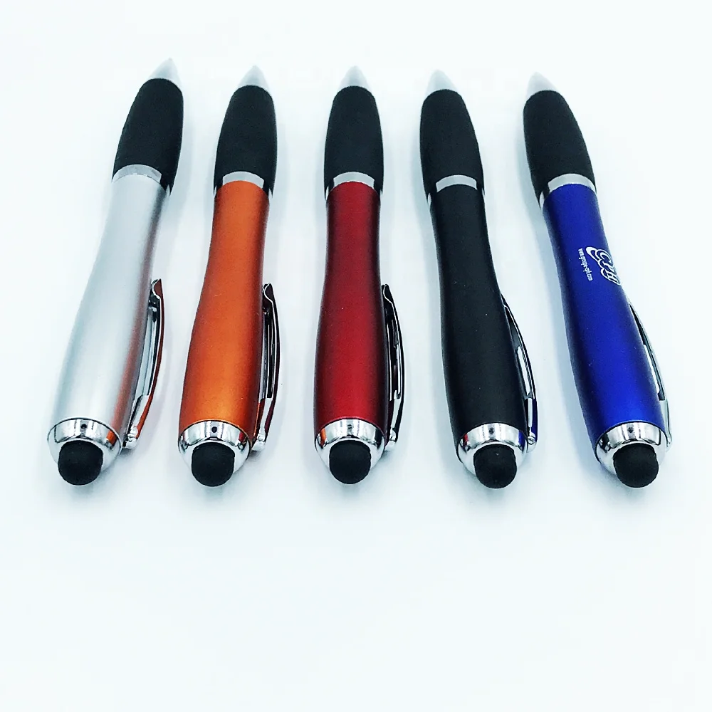 Diy Led Light Up Touch Screen Stylus Pen Custom Cheap Plastic Ball Pen