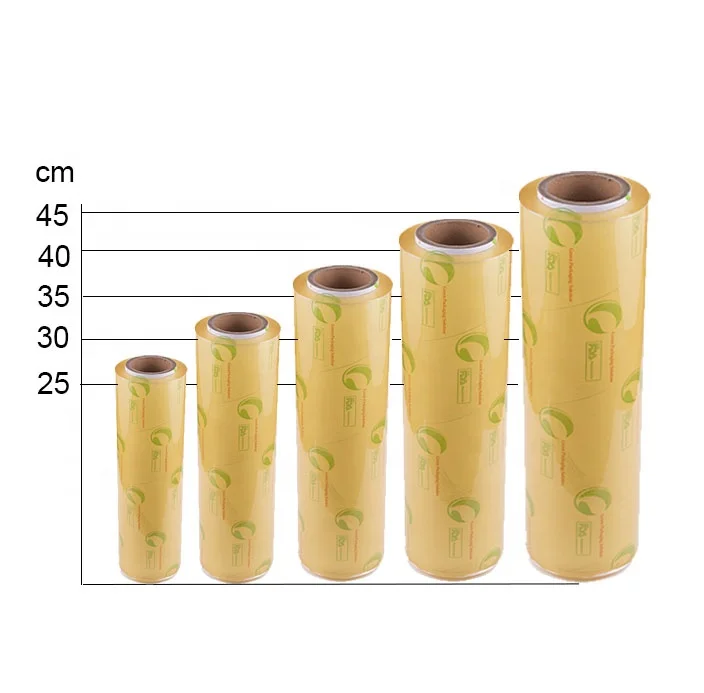

Food Grade Jumbo Roll Food Plastic Stretch Wrap Film PVC Cling Film Packing Material PE/PVC Protection Film